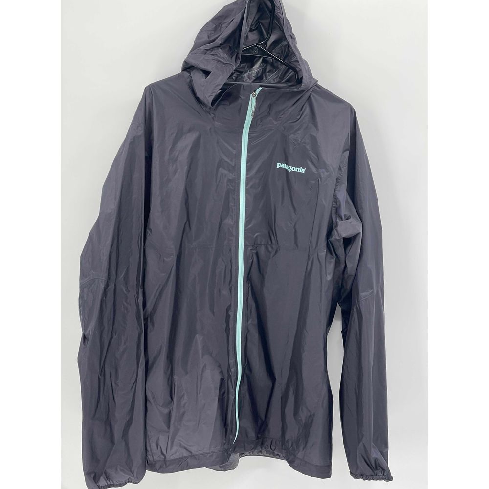 Patagonia Windbreaker Jacket Hooded Men’s Size XL Blue Full Zip